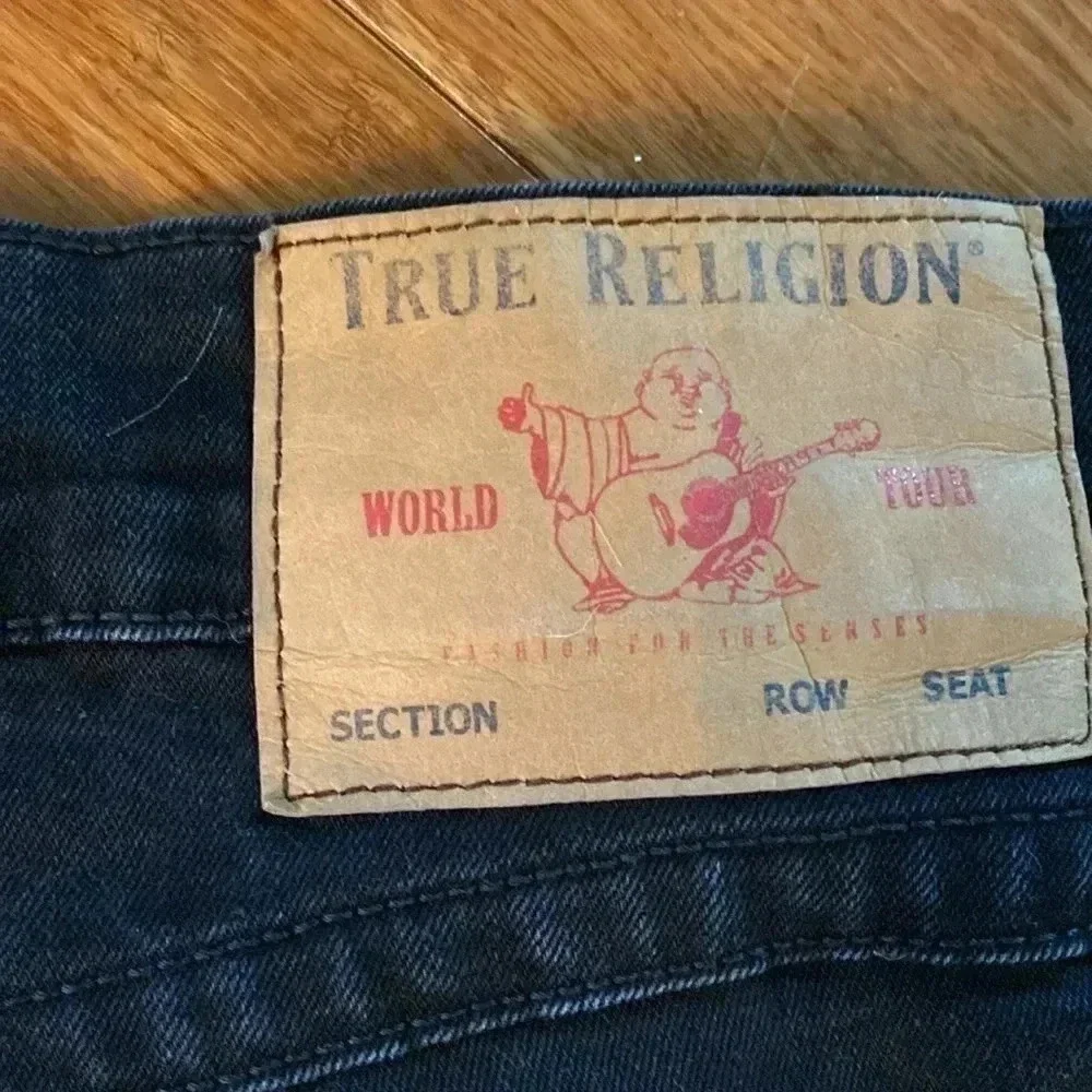 True Religion black jeans - size 44 - RICKY - relaxed straight